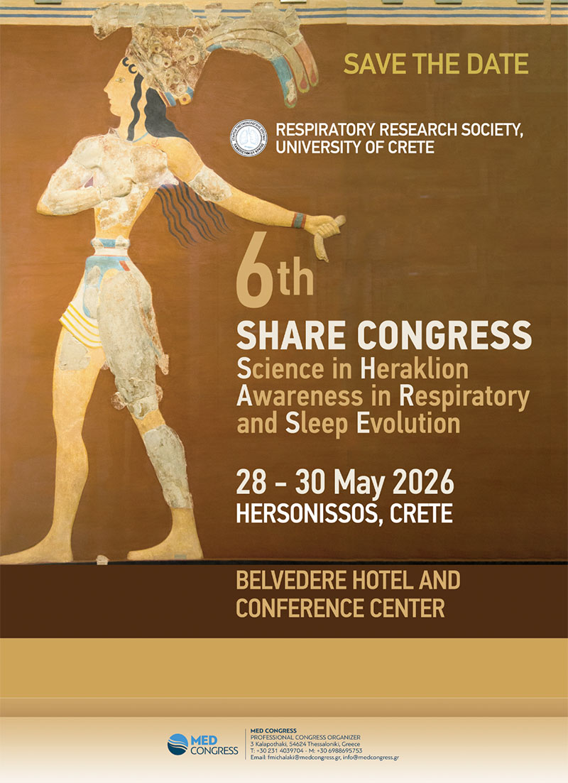 6th Share Congress – Science in Heraklion Awareness in Respiratory and Sleep Evolution
